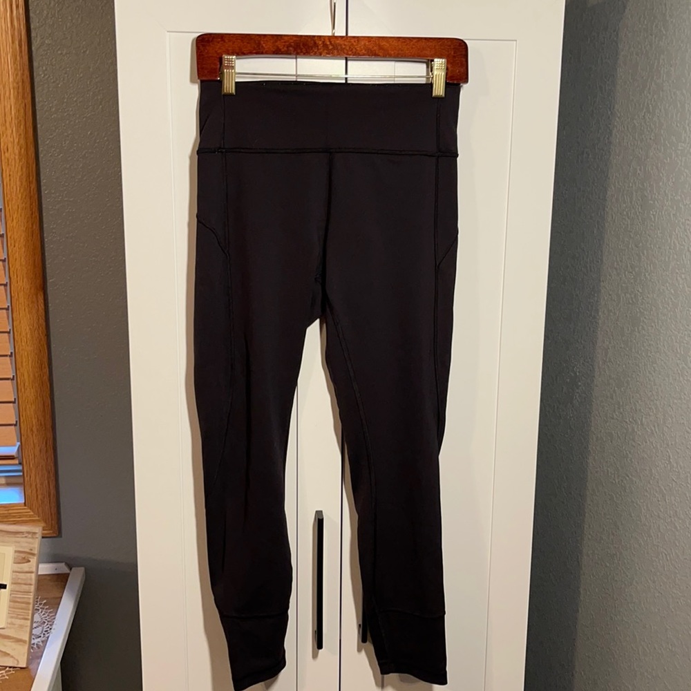 Lululemon | full length black leggings | size 8